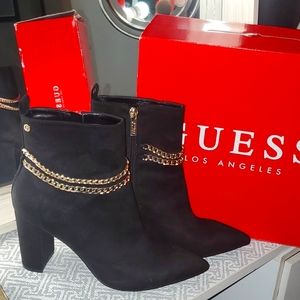 GUESS chain booties